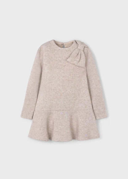 MAYORAL GIRLS BOW KNITTED DRESS