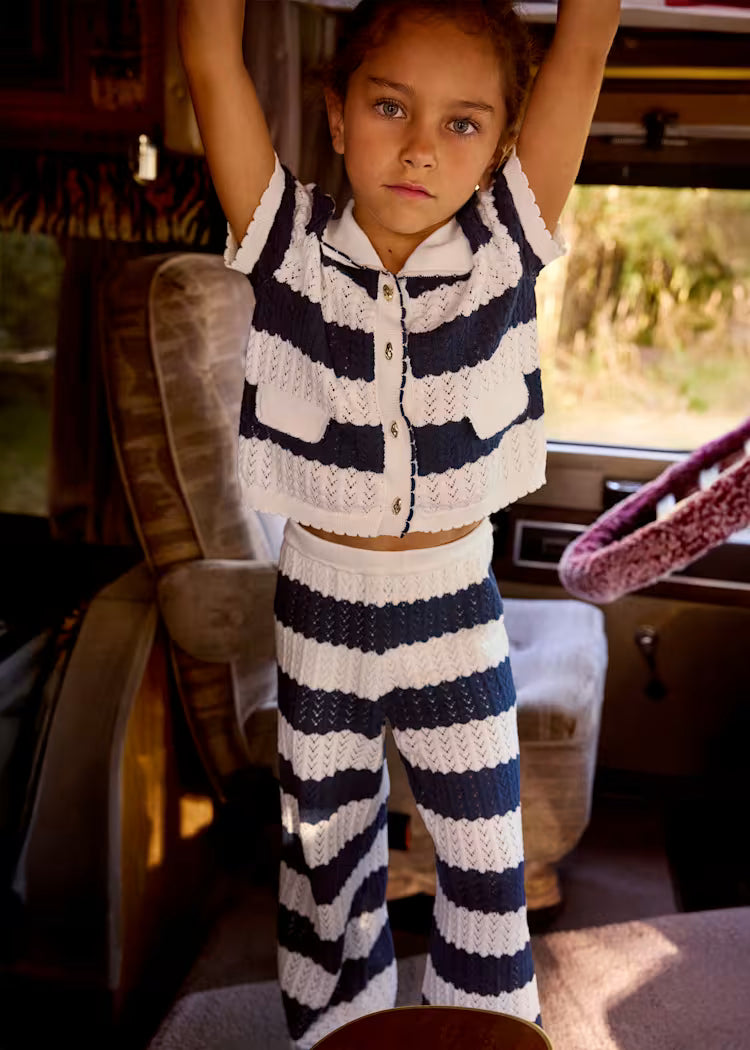 _MAYORAL KNITTED GIRL'S CARDIGAN AND PANTS SET