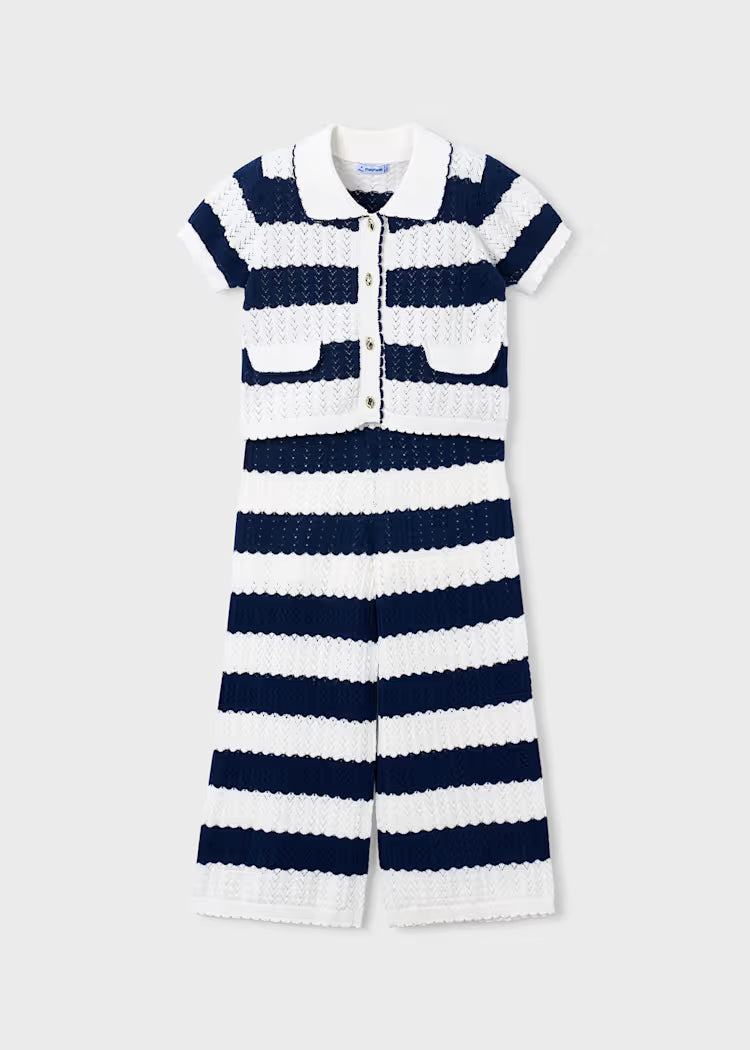 _MAYORAL KNITTED GIRL'S CARDIGAN AND PANTS SET