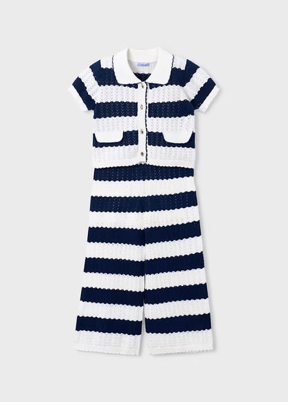 _MAYORAL KNITTED GIRL'S CARDIGAN AND PANTS SET
