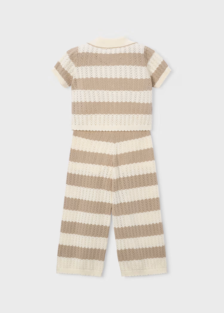 MAYORAL KNITTED CARDIGAN AND PANTS SET