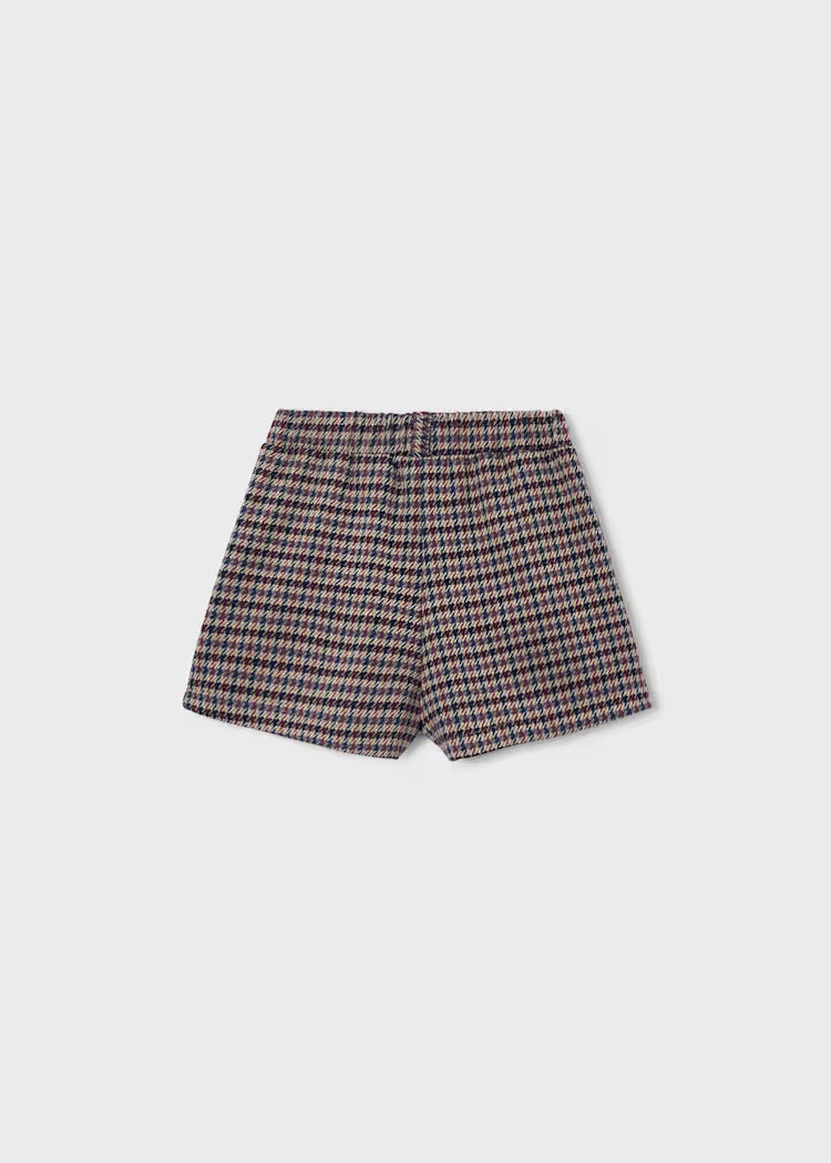 MAYORAL GIRLS' CHECKED SKIRT-TROUSERS