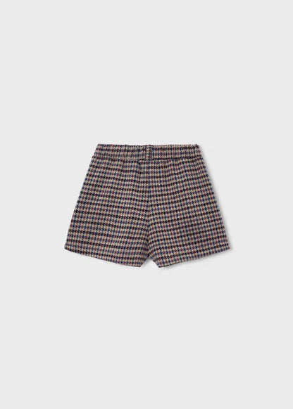 MAYORAL GIRLS' CHECKED SKIRT-TROUSERS