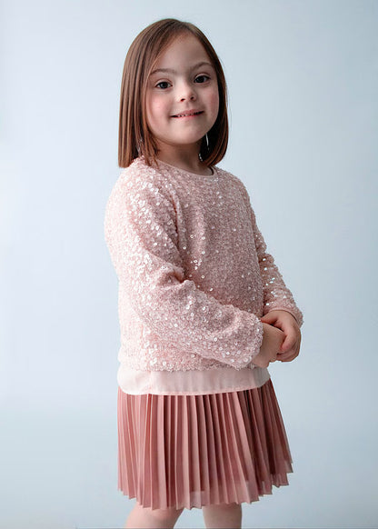 MAYORAL GIRLS COMBINED SEQUIN DRESS