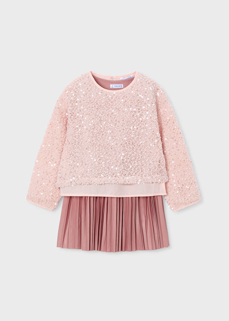 MAYORAL GIRLS COMBINED SEQUIN DRESS