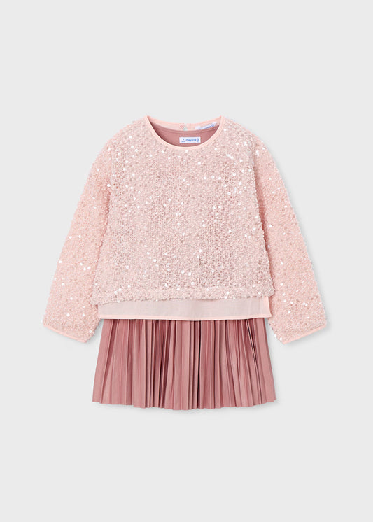 MAYORAL GIRLS COMBINED SEQUIN DRESS