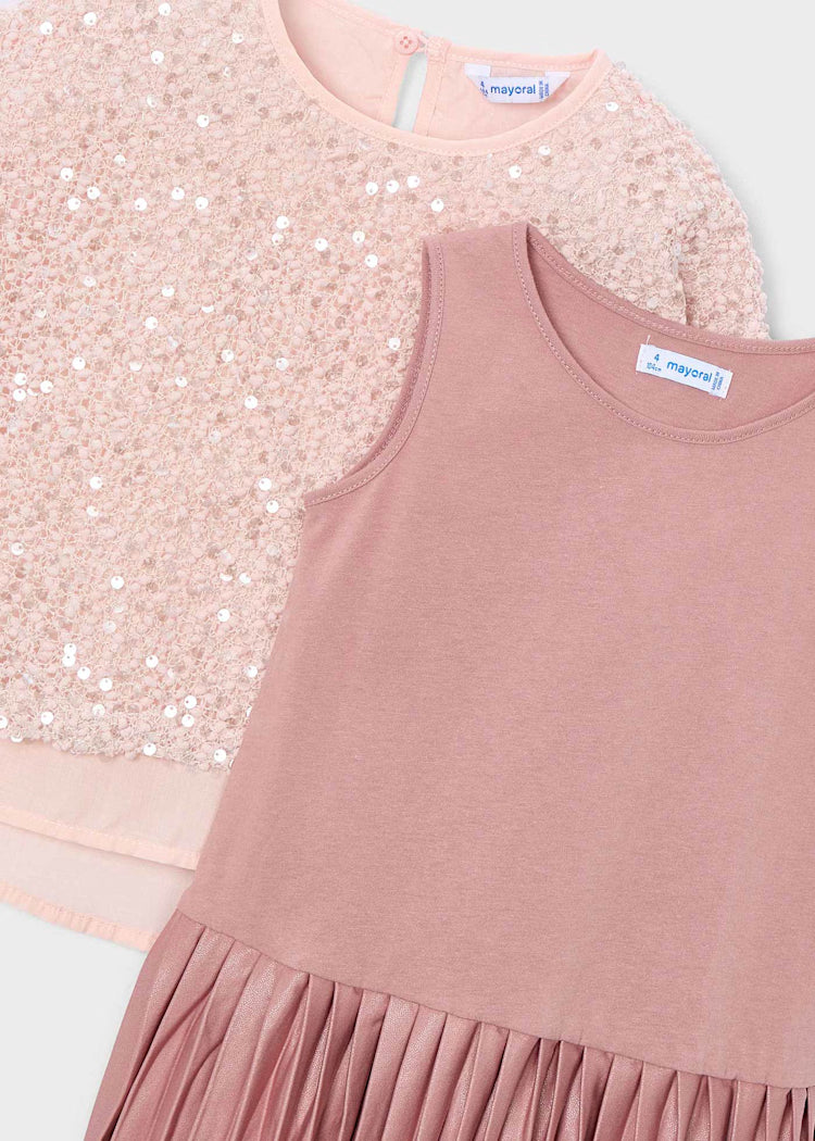 MAYORAL GIRLS COMBINED SEQUIN DRESS
