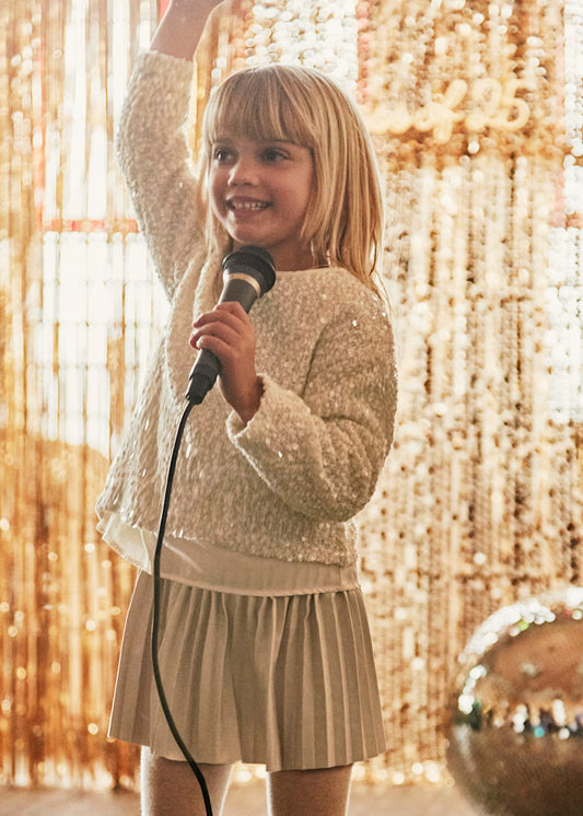 MAYORAL GIRLS COMBINED SEQUIN DRESS