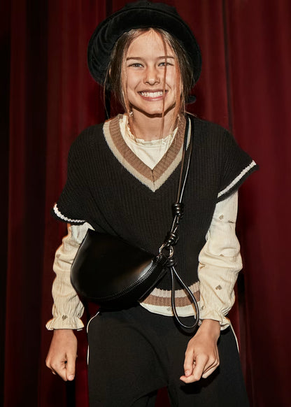 MAYORAL GIRLS KNITTED CONTRAST VEST