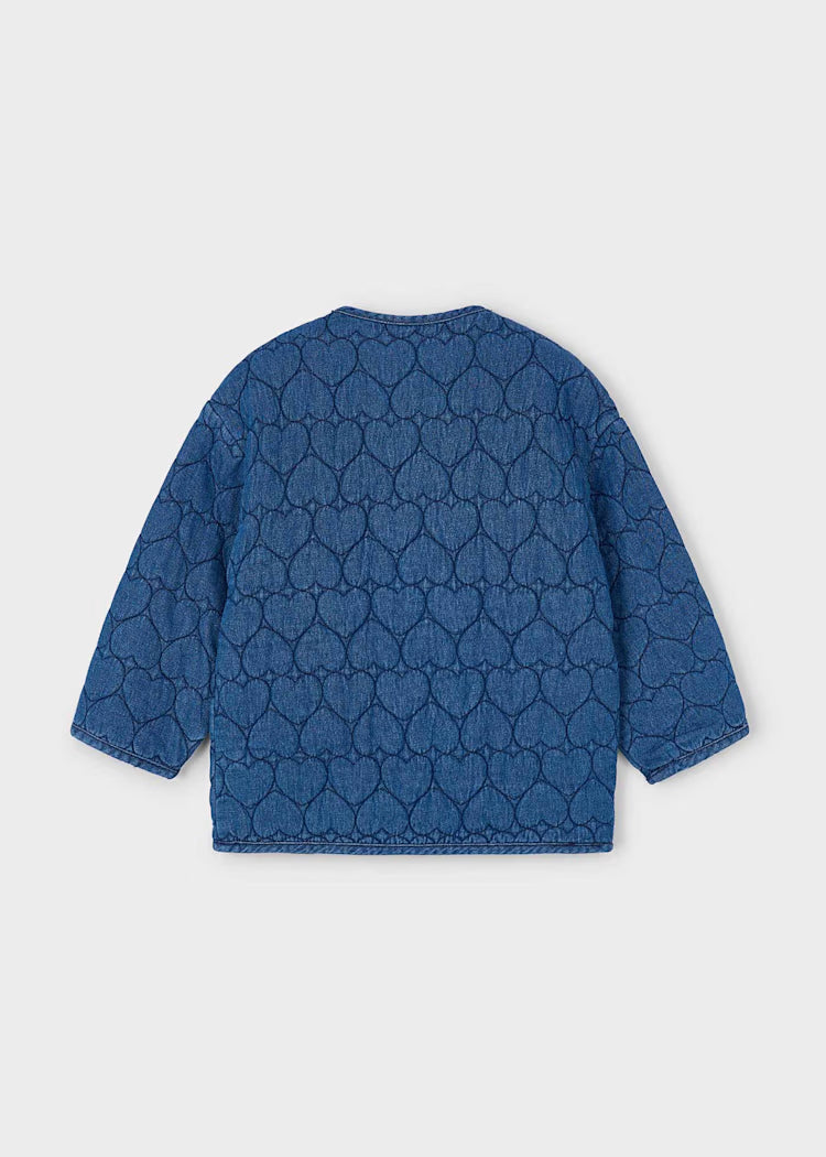 MAYORAL GIRLS SOFT DENIM HEART JACKET