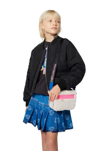 BILLIEBLUSH GIRLS SHEEPSKIN CROSSBODY BAG