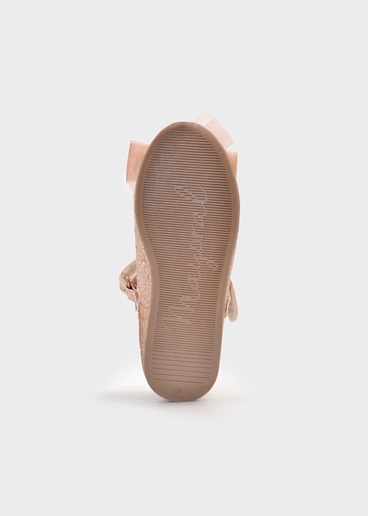 MAYORAL GIRLS GLITTER MARY JANES WITH BOW