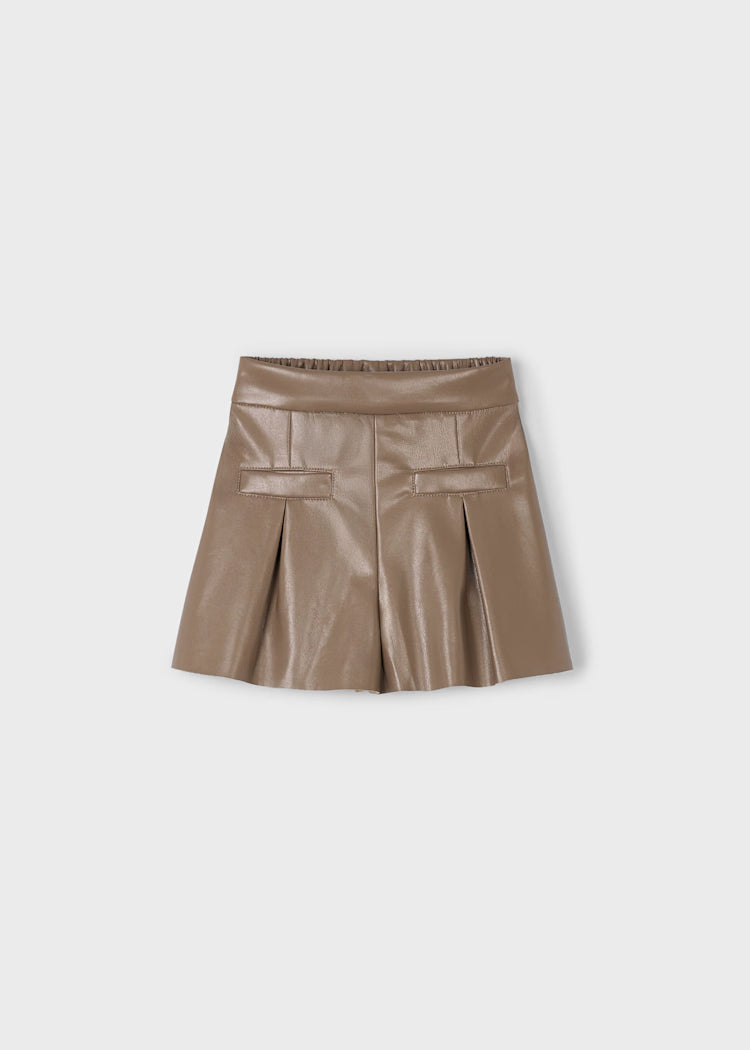 MAYORAL GIRLS LEATHERETTE SHORTS