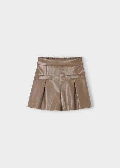 MAYORAL GIRLS LEATHERETTE SHORTS