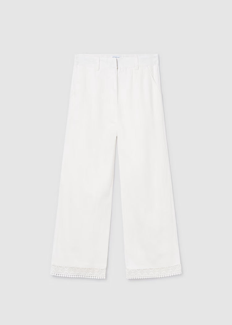 MAYORAL PANTS WITH EMBROIDERED RIBBON