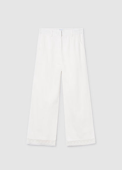 MAYORAL PANTS WITH EMBROIDERED RIBBON