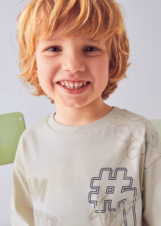 MAYORAL LS PRINT T SHIRT