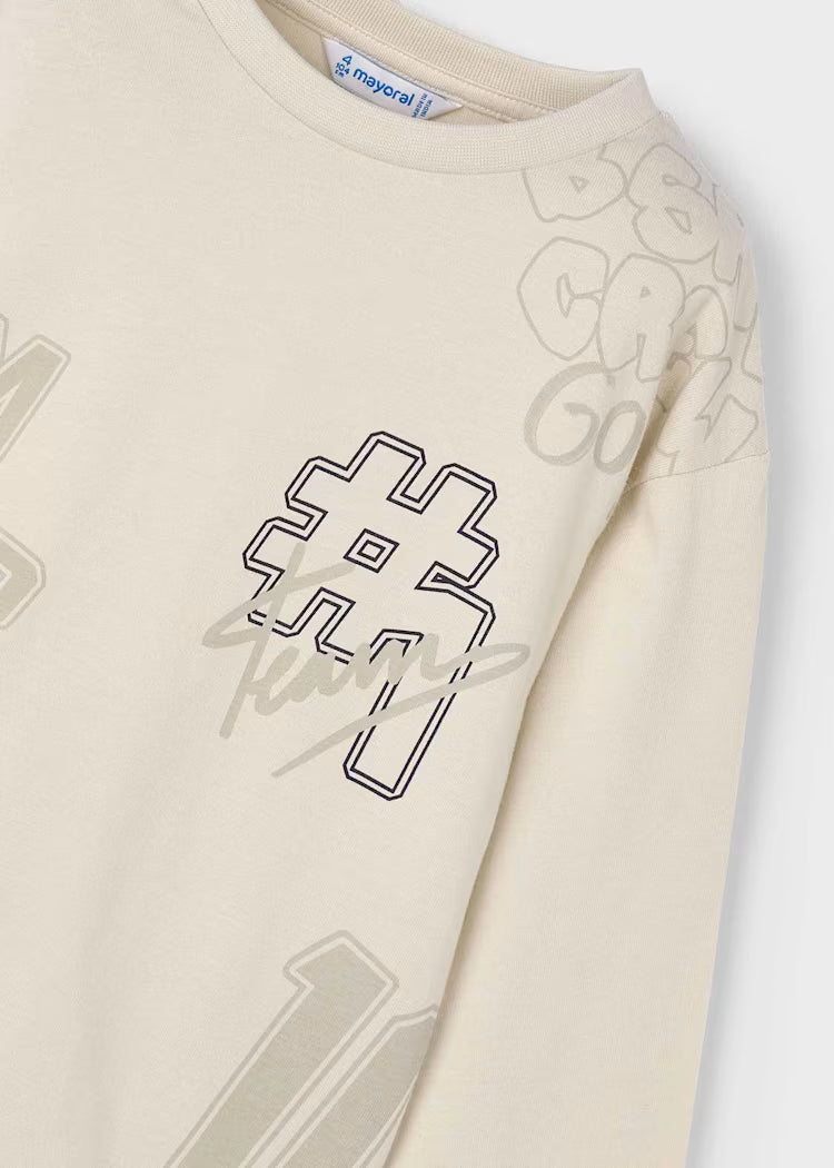 MAYORAL LS PRINT T SHIRT