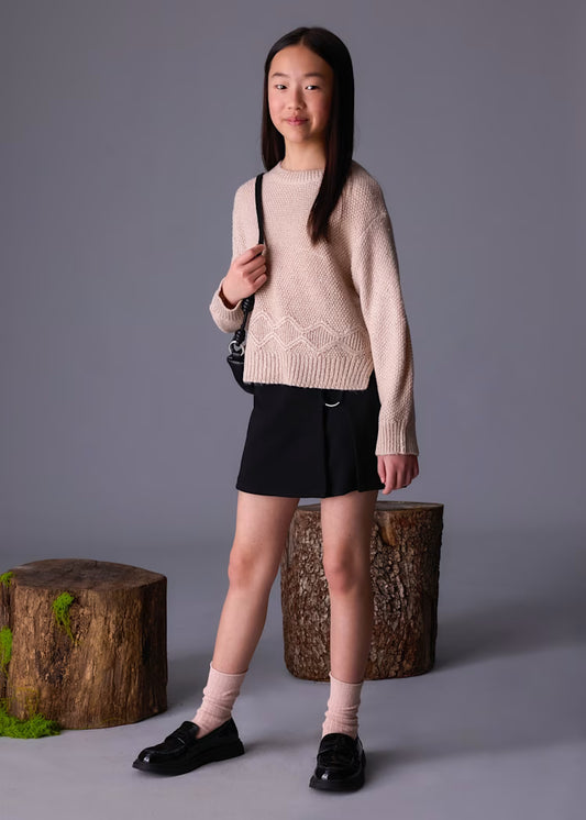 MAYORAL GIRLS METALLIC YARN JUMPER