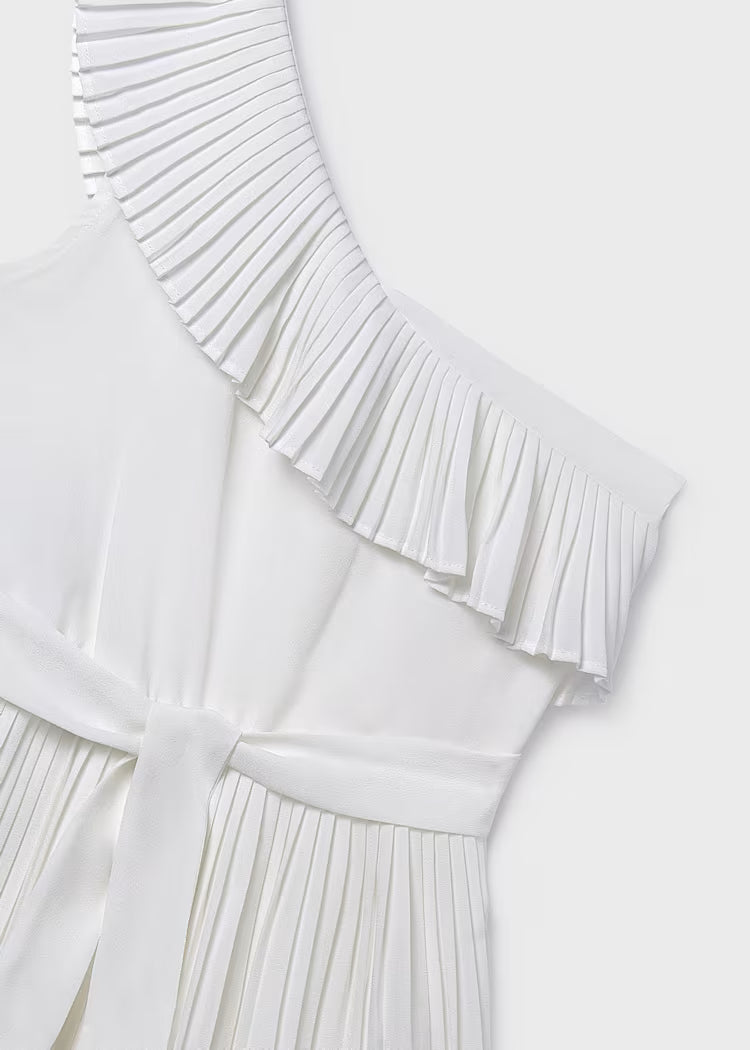 MAYORAL GIRLS' PLEATED SHORT JUMPSUIT