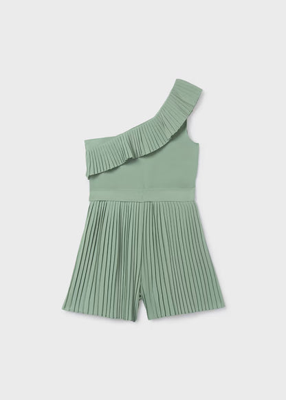 MAYORAL GIRLS' PLEATED SHORT JUMPSUIT