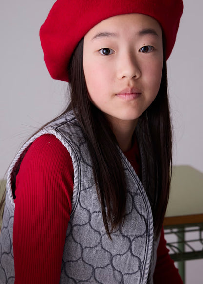 MAYORAL QUILTED DENIM GILET