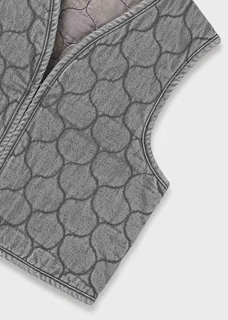 MAYORAL QUILTED DENIM GILET