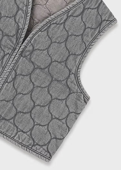 MAYORAL QUILTED DENIM GILET