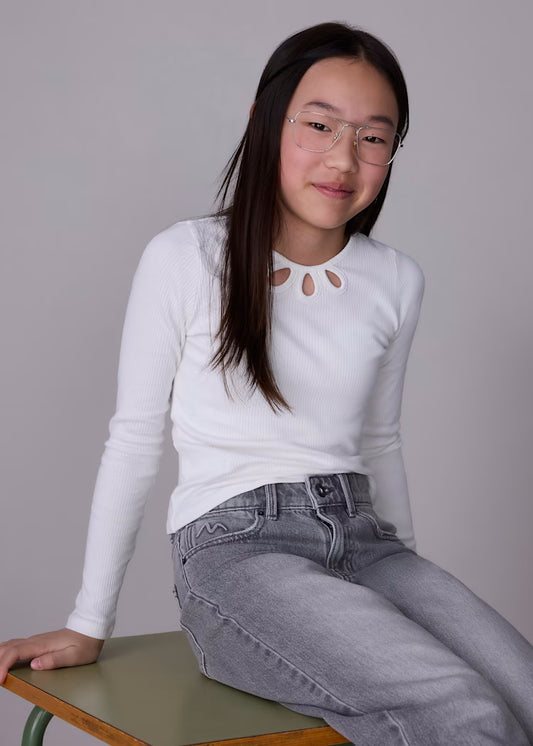 MAYORAL GIRLS KNIT RIB T SHIRT