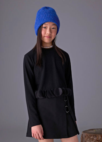 MAYORAL GIRLS RUFFLE HEMMED T SHIRT