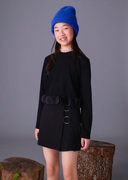 MAYORAL GIRLS RUFFLE HEMMED T SHIRT