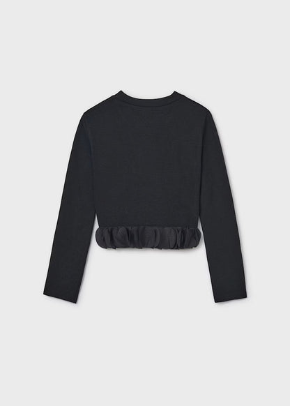 MAYORAL GIRLS RUFFLE HEMMED T SHIRT