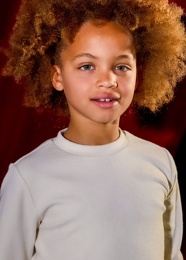 MAYORAL GIRLS RUFFLE HEMMED T SHIRT