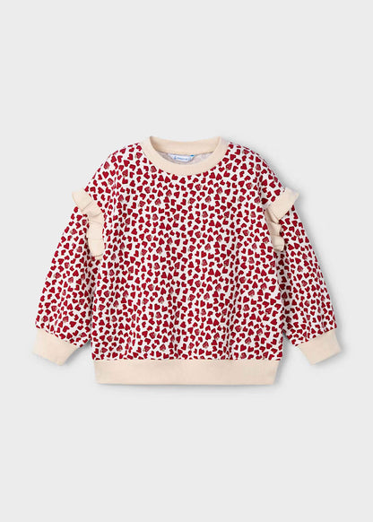 MAYORAL GIRL RUFFLE SLEEVED JUMPER