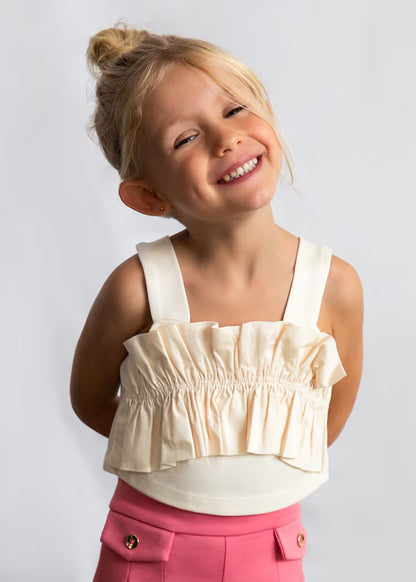 _MAYORAL GIRLS RUFFLED TOP