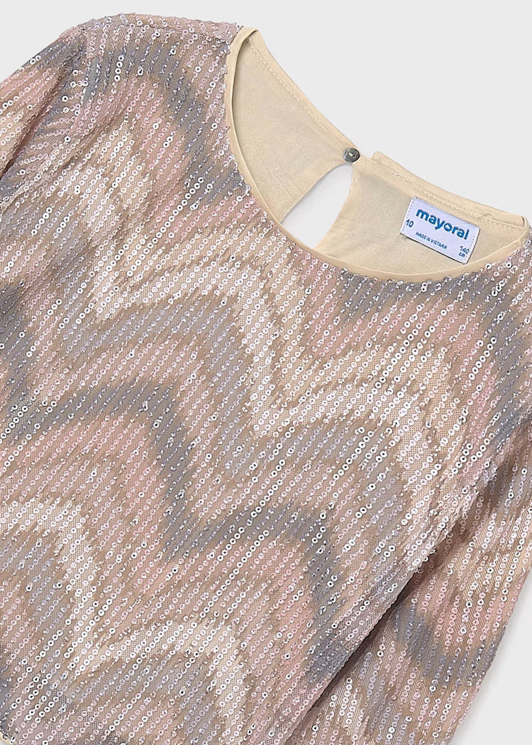 MAYORAL GIRLS SEQUIN TOP