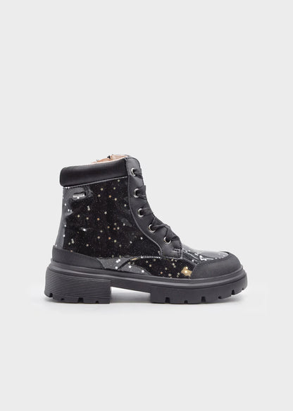 MAYORAL GIRLS SPARKLY BIKER BOOTS