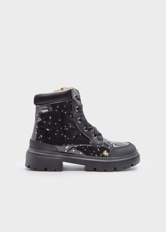 MAYORAL GIRLS SPARKLY BIKER BOOTS