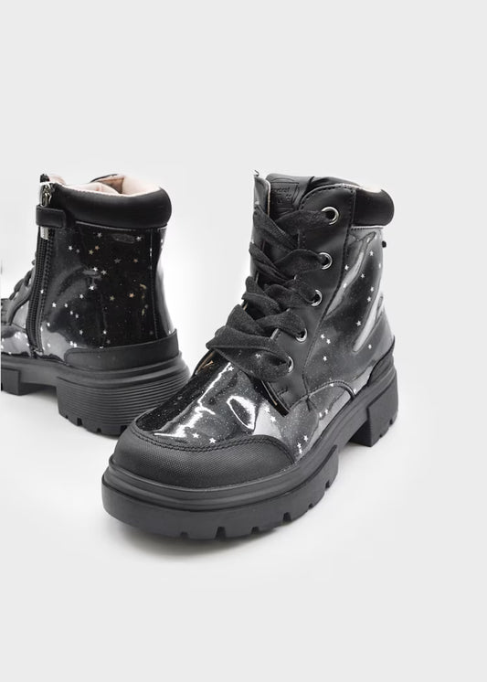 MAYORAL GIRLS SPARKLY BIKER BOOTS