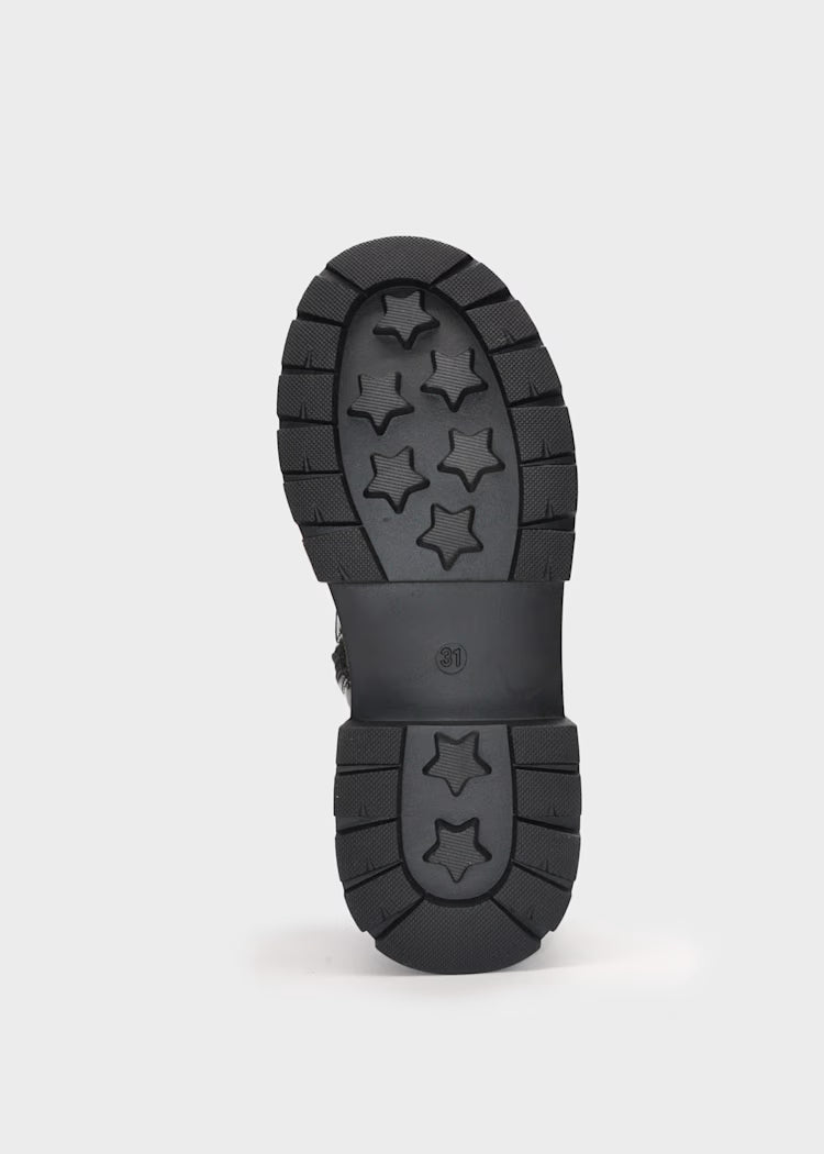 MAYORAL GIRLS SPARKLY BIKER BOOTS