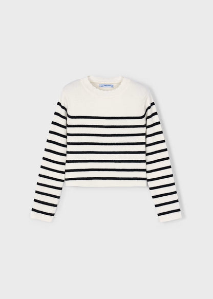 MAYORAL GIRLS KNITTED STRIPES JUMPER