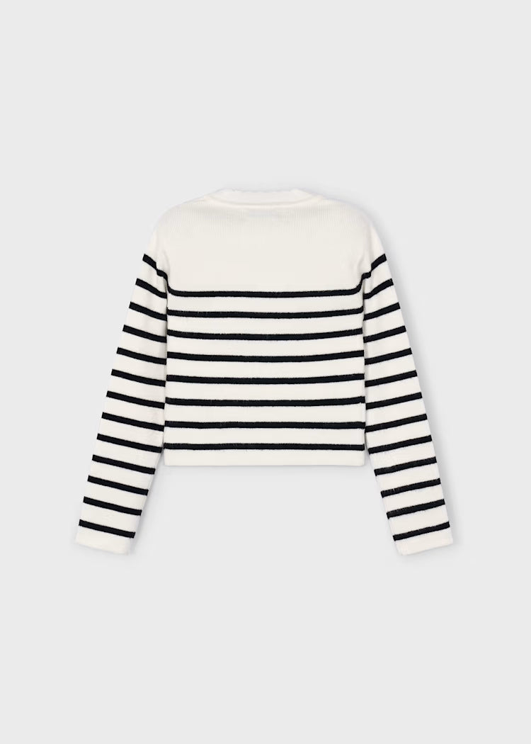 MAYORAL GIRLS KNITTED STRIPES JUMPER
