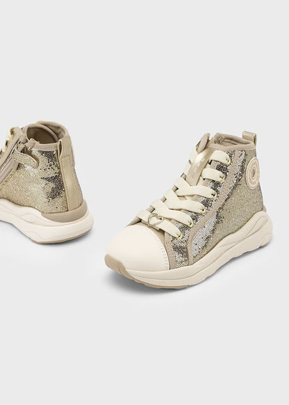 MAYORAL GIRLS THICK SOLE GLITTER SPORT SHOES