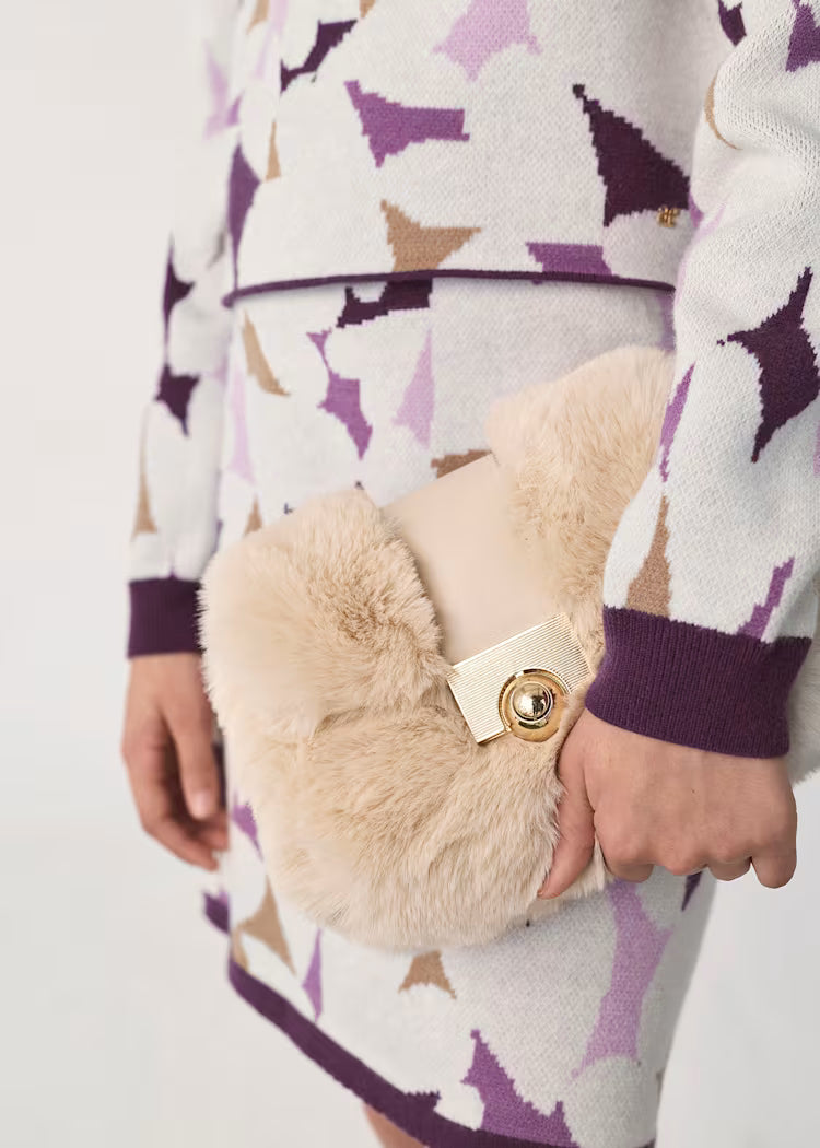 ABEL & LULA GIRLS FUR HANDBAG