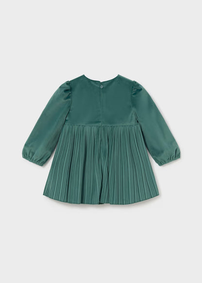 MAYORAL GIRLS VELVET PLEATD DRESS