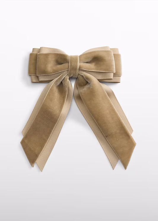 ABEL & LULA VELVET BOW HAIRCLIP