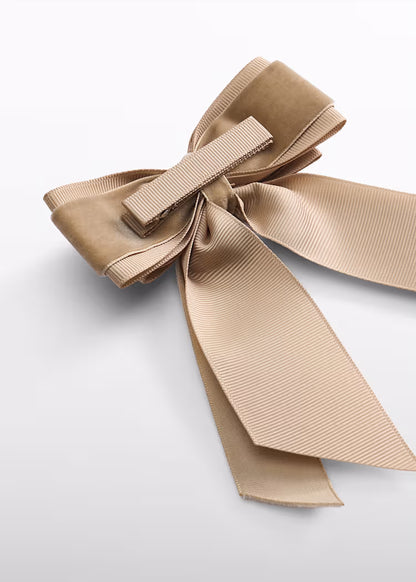 ABEL & LULA VELVET BOW HAIRCLIP