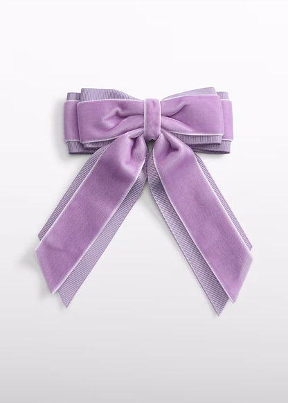 ABEL & LULA GIRLS VELVET BOW HAIRCLIP