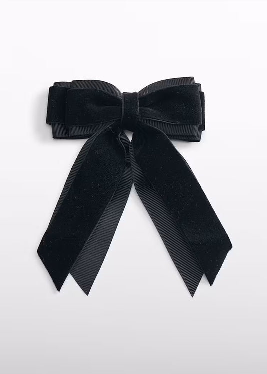 ABEL & LULA GIRLS VELVET BOW HAIRCLIP