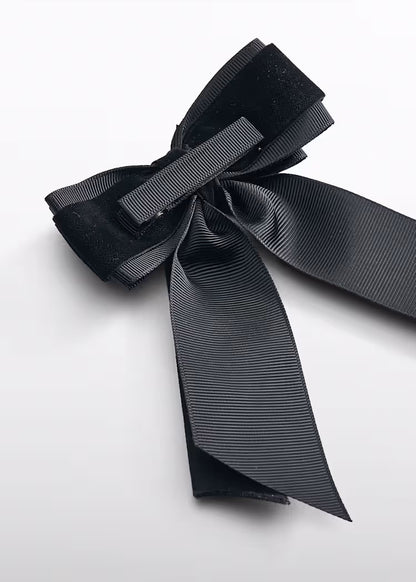 ABEL & LULA GIRLS VELVET BOW HAIRCLIP